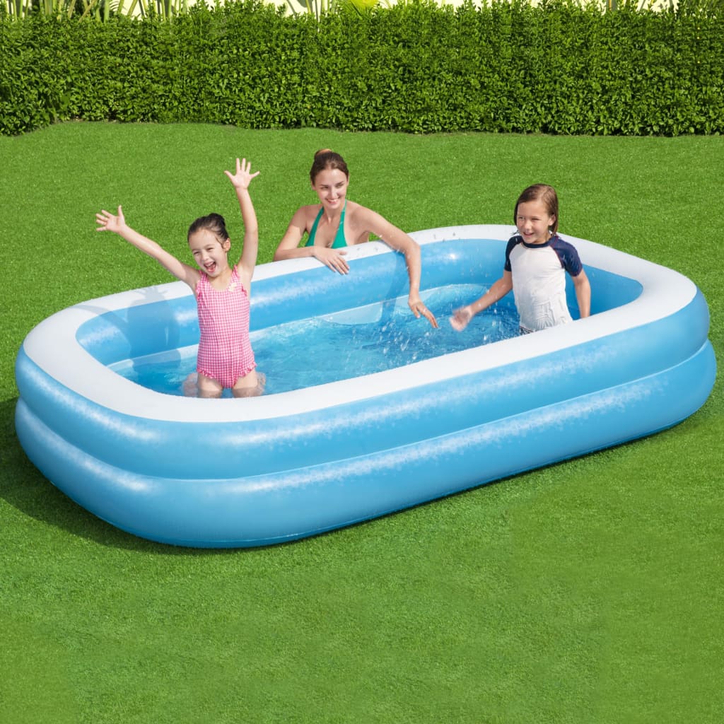 Bestway Aufblasbarer Pool Rechteckig 262x175x51cm Blau und Weiß