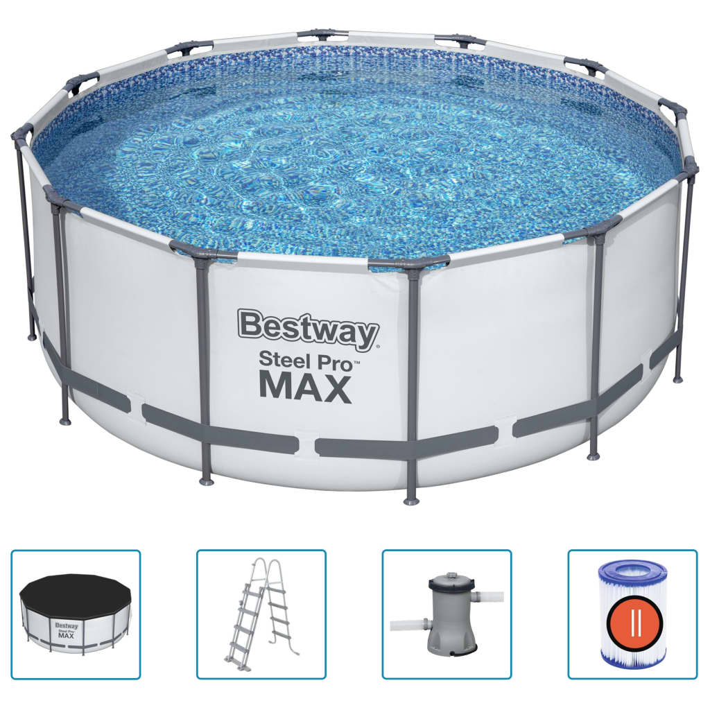 Bestway Bazén Steel Pro MAX s příslušenstvím kulatý 366 x 122 cm