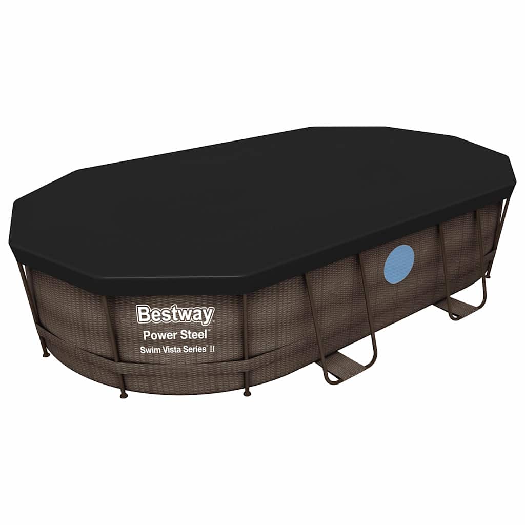 Bestway Power Steel Zwembadset ovaal 488x305x107 cm afbeelding