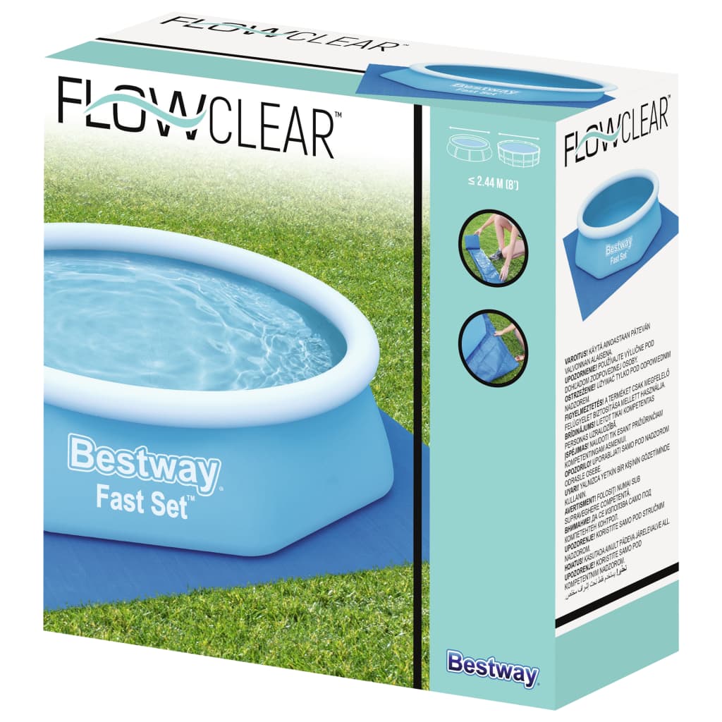 Bestway Pânză de sol pentru piscină Flowclear, 274×274 cm