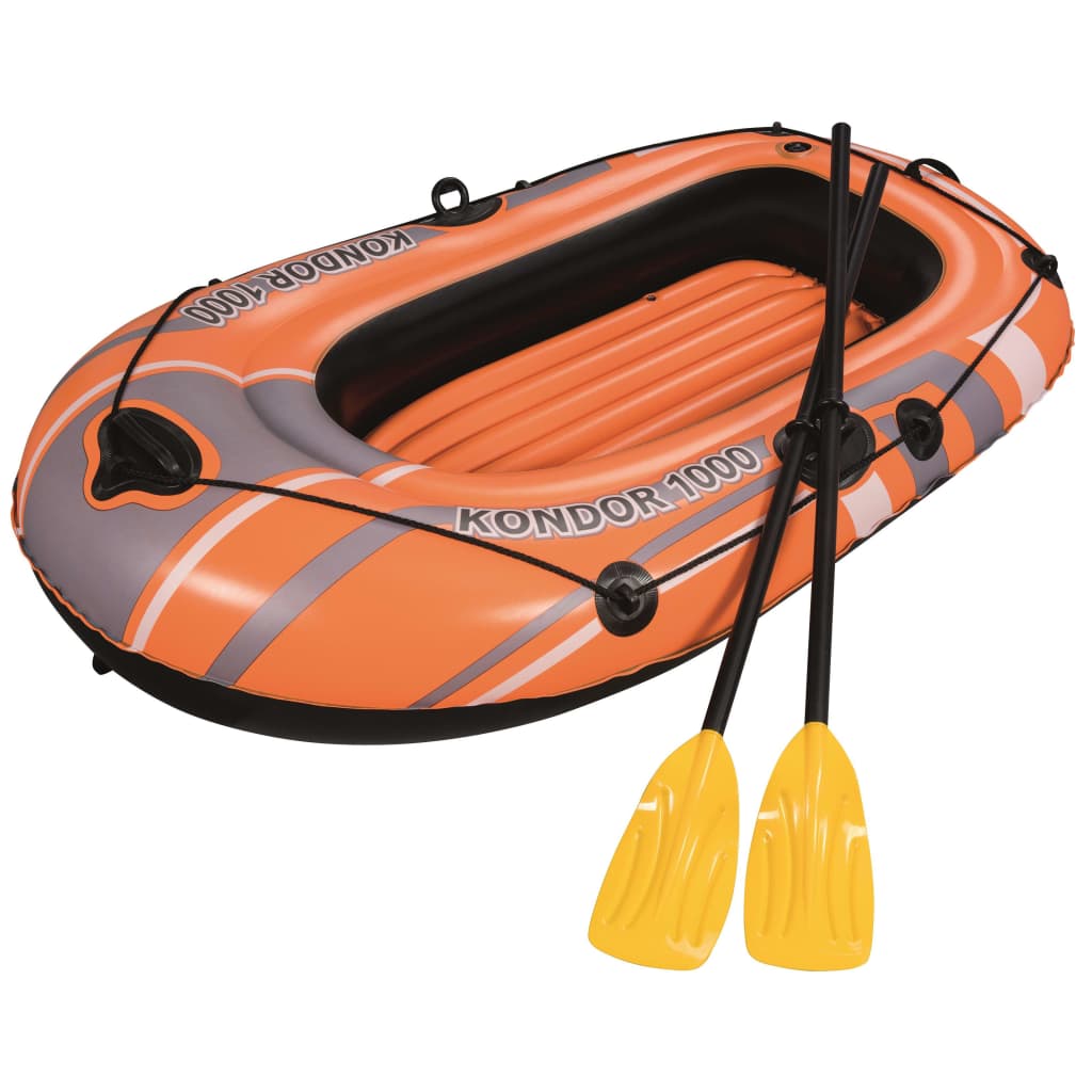 Bestway Set Gommone Gonfiabile Kondor 1000 Set 155x93 cm