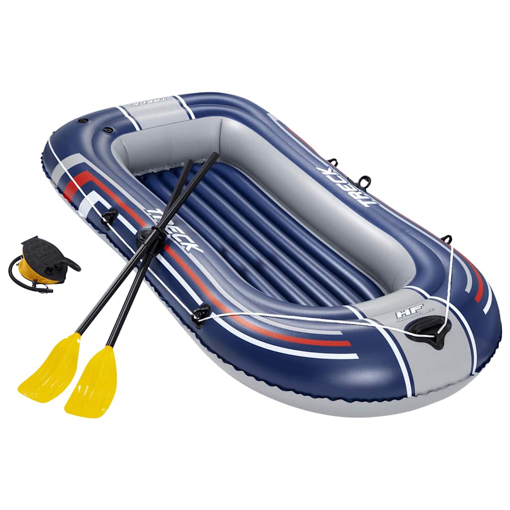 Bestway Hydro-Force Opblaasboot met pomp en roeispanen blauw afbeelding