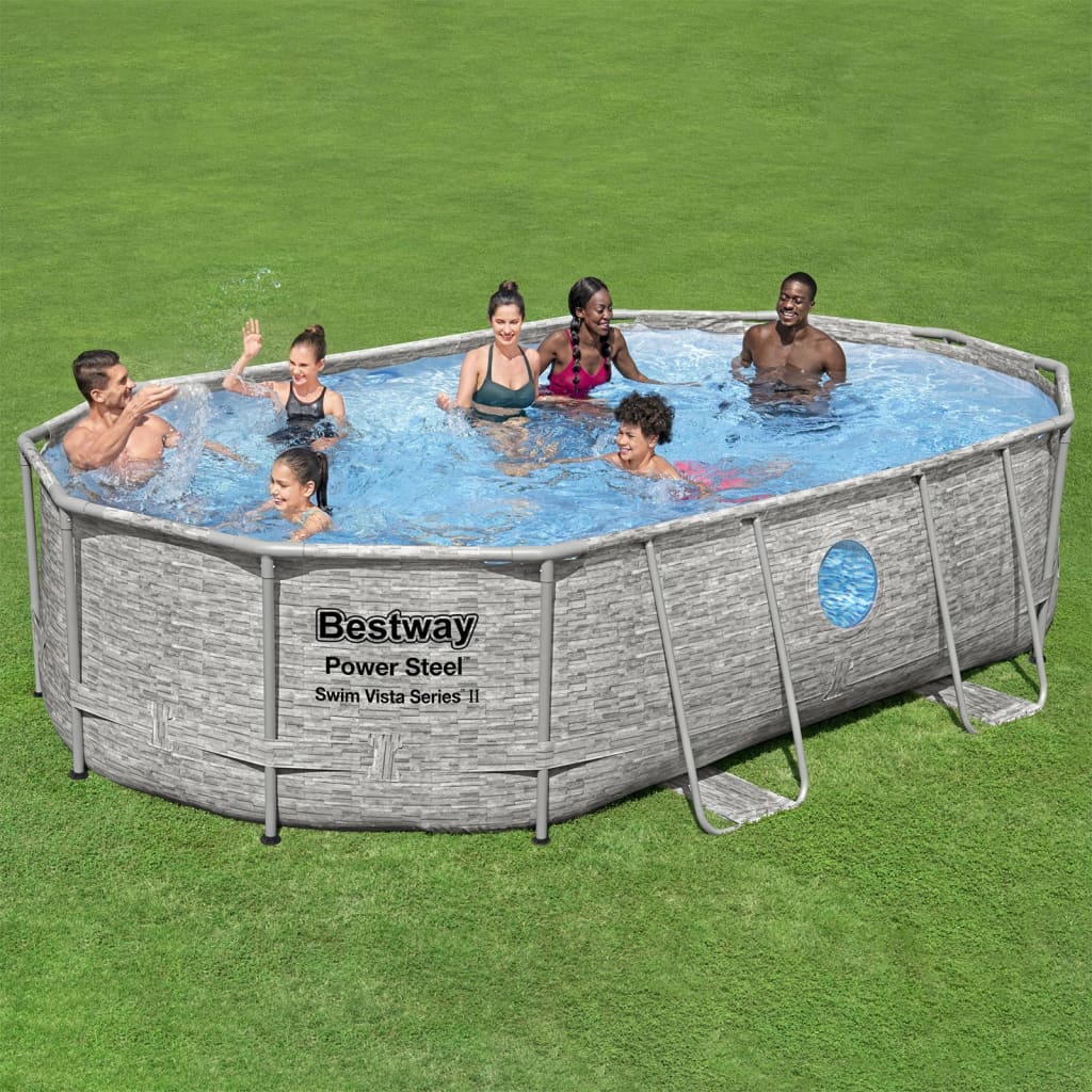 Bestway Ensemble de piscine Power Steel 488x305x107 cm