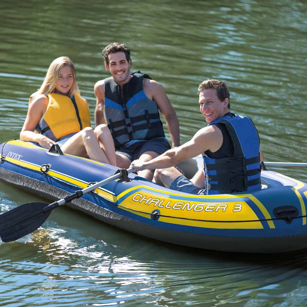 INTEX Challenger 3 opblaasboot met peddels en pomp 68370NP afbeelding