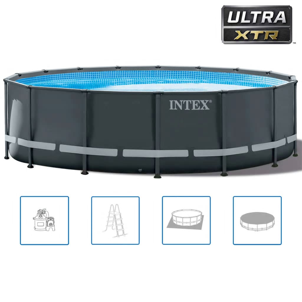 INTEX Rámový bazén Ultra XTR a příslušenství kulatý 488x122 cm 26326GN