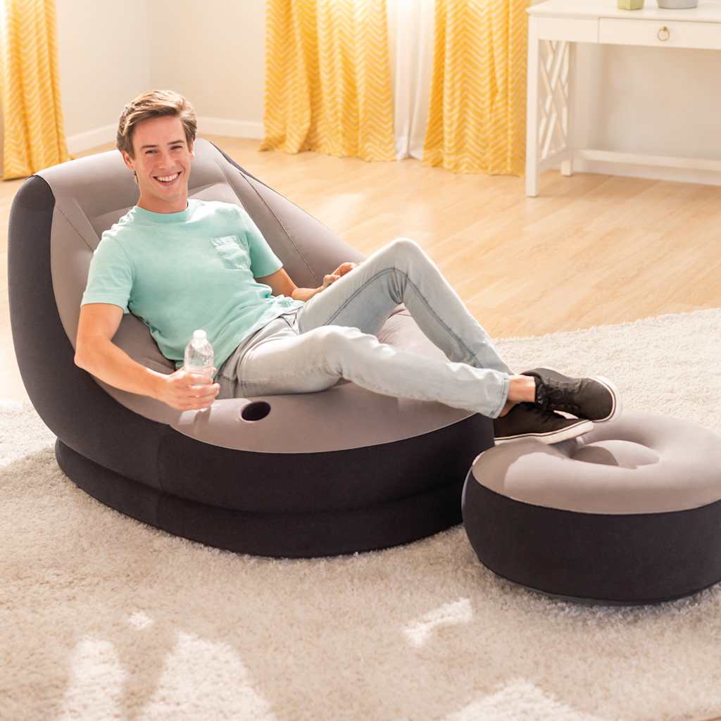 INTEX Aufblasbarer Sessel mit Puff Ultra Lounge Relax 68564N