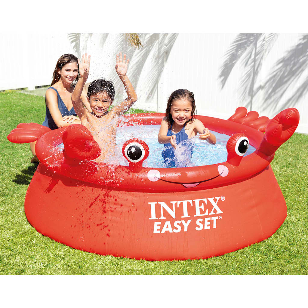 INTEX Happy Crab oppusteligt badebassin Easy Set 183x51 cm