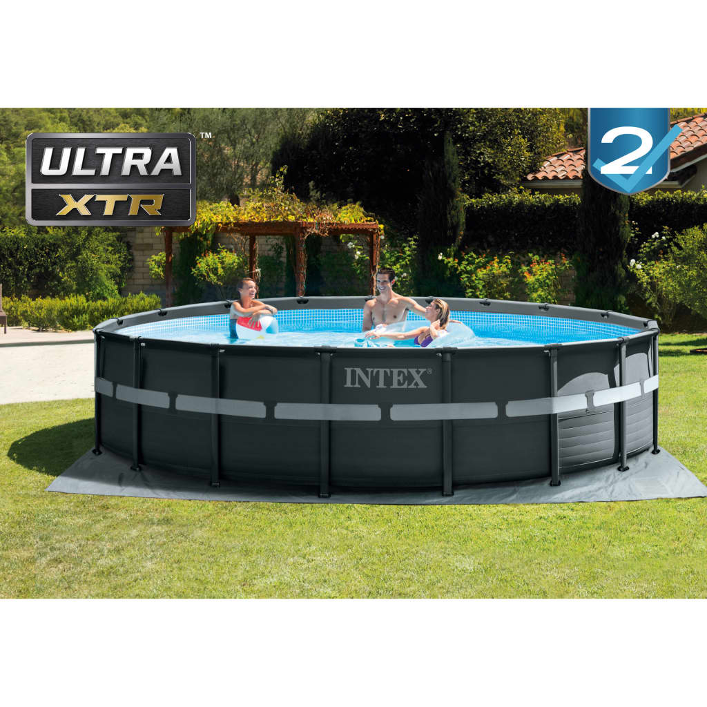 INTEX Piscine à cadre avec pompe à sable Ultra XTR 549x132 cm