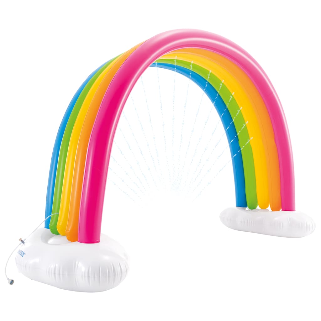 INTEX Nafukovací rozstřikovač Rainbow Cloud vícebarevný 300x109x180 cm