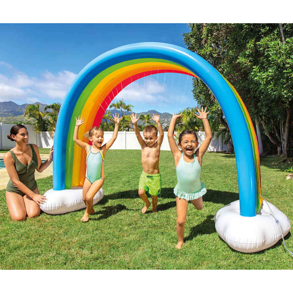 INTEX Rainbow Cloud Wassersprinkler Mehrfarbig 300x109x180 cm