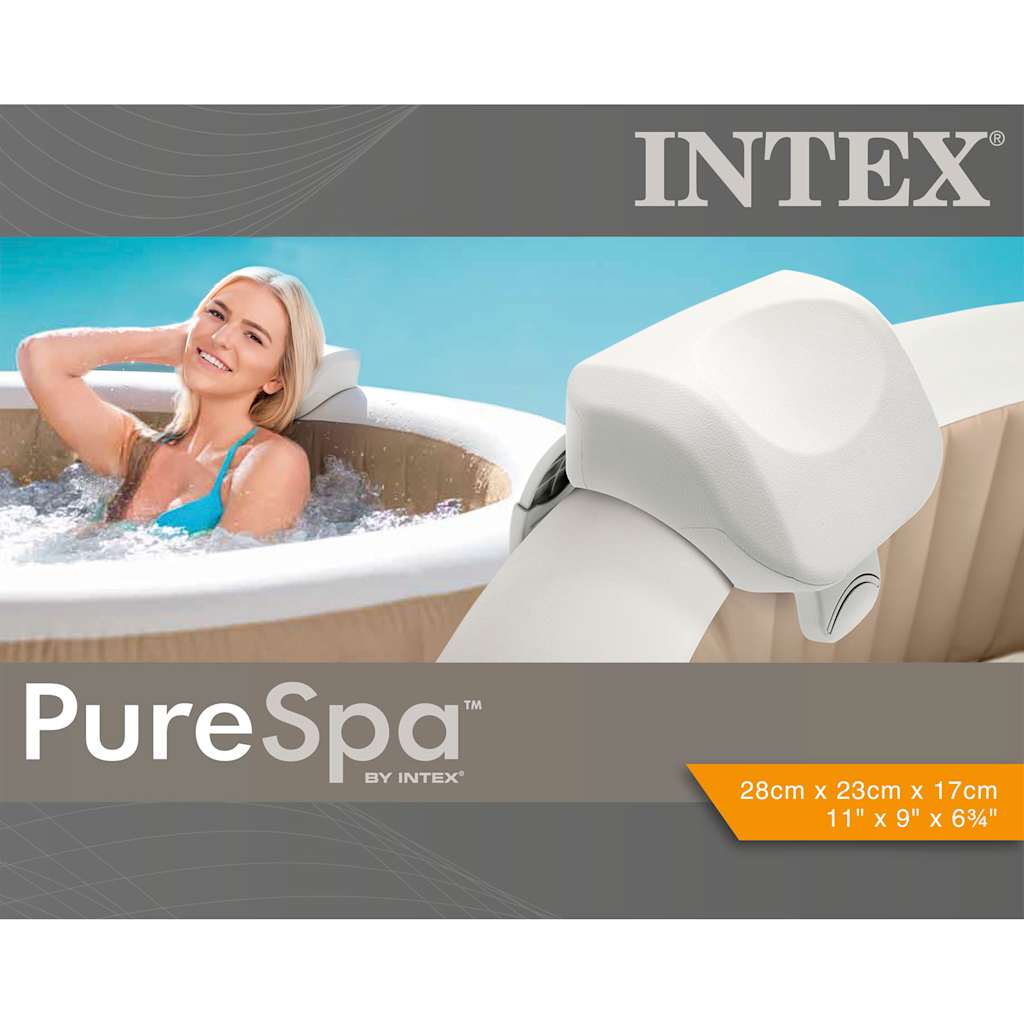 Thumbnail - INTEX Premium PureSpa Kopfstütze Weiß 28x23x17 cm Schaumstoff