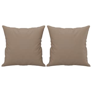 2místná pohovka s polštáři cappuccino 120 cm umělá kůže - obrázek 5