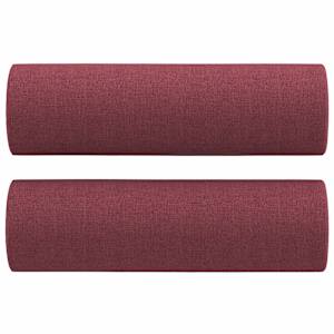 2místná pohovka s polštáři vínová 120 cm textil - obrázek 5