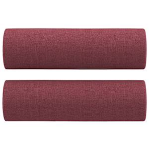 2místná pohovka s polštáři vínová 120 cm textil - obrázek 5