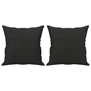 2místná pohovka s polštáři černá 120 cm textil - obrázek 5