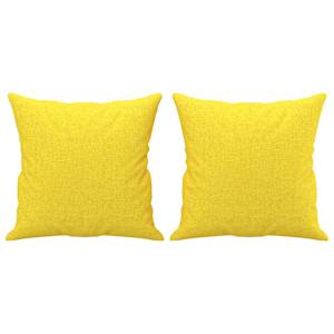 2místná pohovka s polštáři světle žlutá 120 cm textil - obrázek 5
