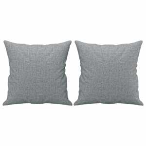 2místná pohovka s polštáři světle šedá 140 cm textil - obrázek 5