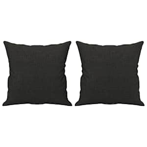 2místná pohovka s polštáři černá 140 cm textil - obrázek 5