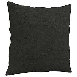 2místná pohovka s polštáři černá 140 cm textil - obrázek 6
