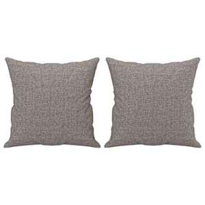 2místná pohovka s polštáři taupe 140 cm textil - obrázek 5