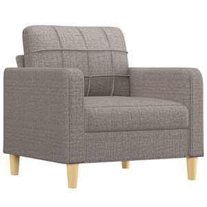 Křeslo s podnožkou taupe 60 cm textil - obrázek 4