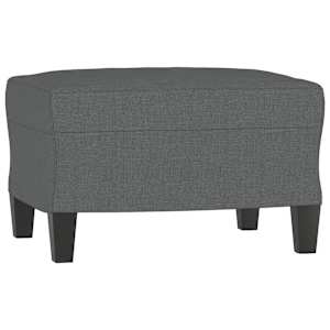 Křeslo s podnožkou tmavě šedé 60 cm textil - obrázek 5