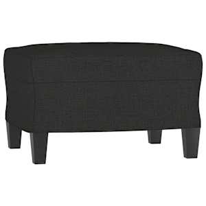 Křeslo s podnožkou černé 60 cm textil - obrázek 5