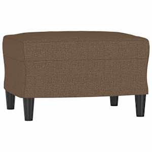 Křeslo s podnožkou hnědé 60 cm textil - obrázek 5
