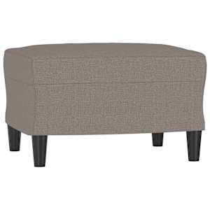 Křeslo s podnožkou taupe 60 cm textil - obrázek 5