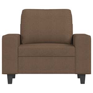 Křeslo s podnožkou hnědé 60 cm textil - obrázek 4