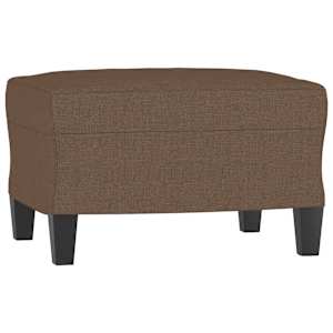 Křeslo s podnožkou hnědé 60 cm textil - obrázek 5