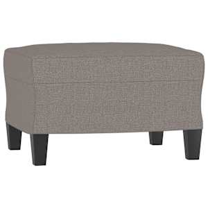 Křeslo s podnožkou taupe 60 cm textil - obrázek 5