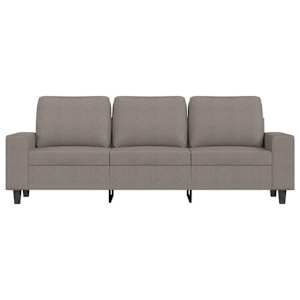 3místná pohovka s podnožkou taupe 180 cm textil - obrázek 4