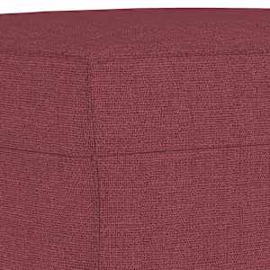3dílná sedací souprava s poduškami vínová textil - obrázek 6