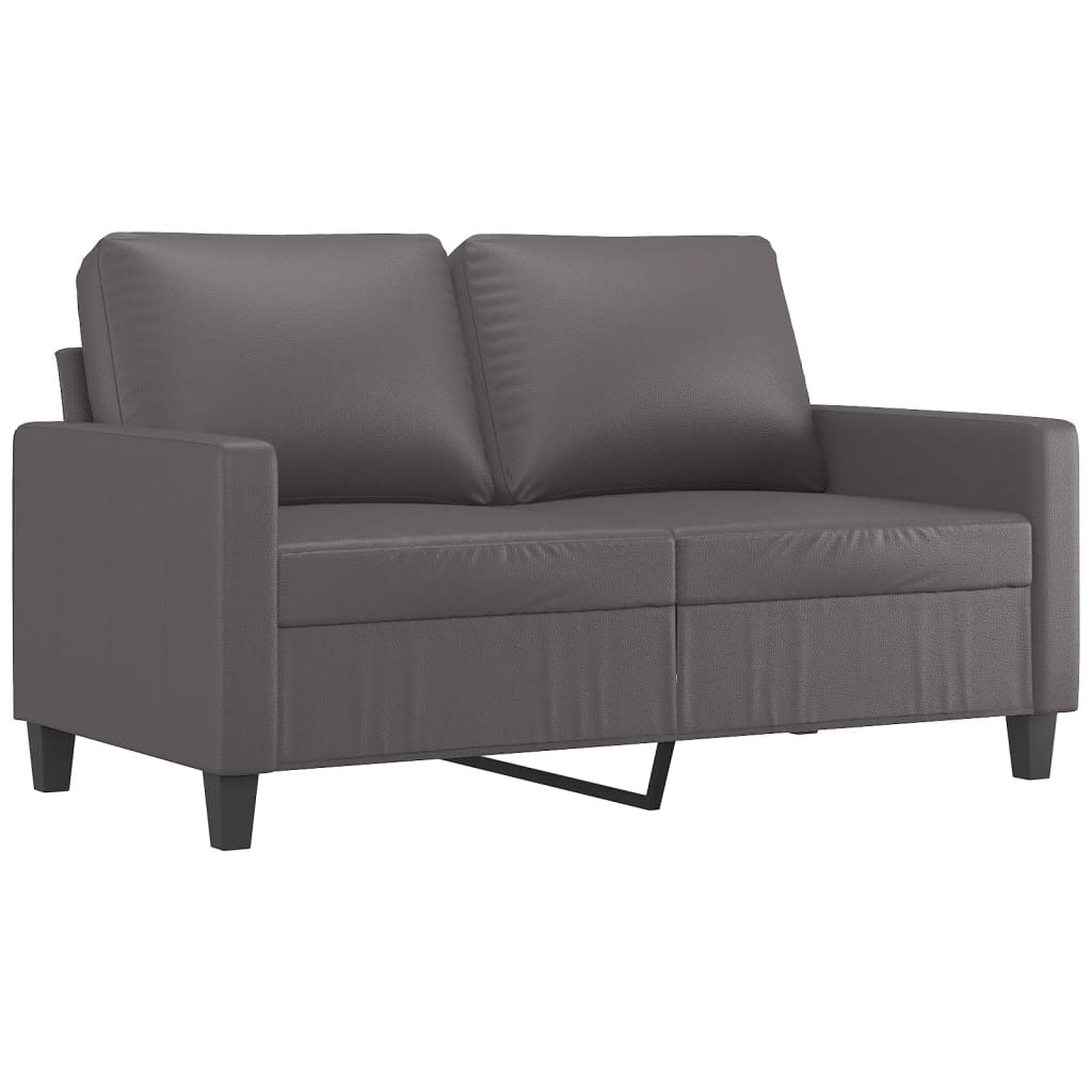 vidaXL 3-delige Loungeset met kussens kunstleer grijs afbeelding