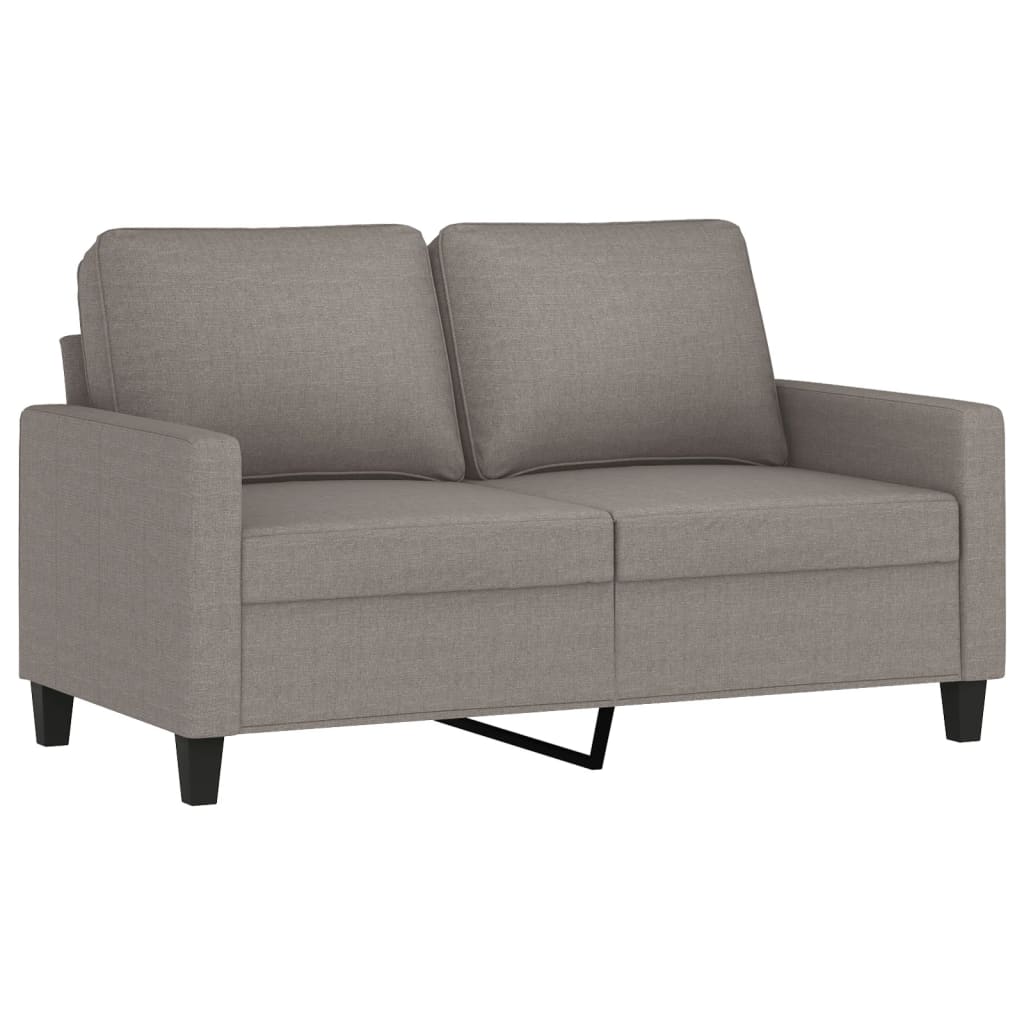 vidaXL 3-delige Loungeset met kussens stof taupe afbeelding