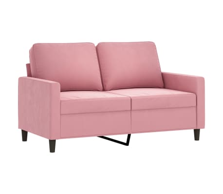 vidaXL 2-delige Loungeset met kussens fluweel roze