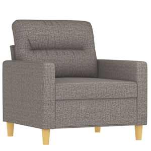 4dílná sedací souprava s poduškami taupe textil - obrázek 3