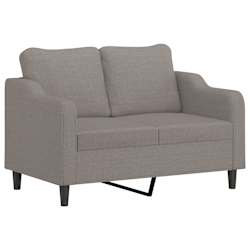vidaXL 3-dijelni set sofa s jastucima smeđesivi od tkanine