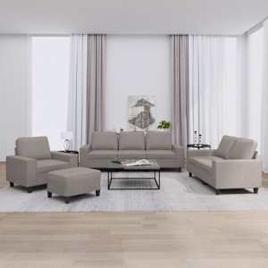 Sedežna garnitura 4-delna taupe blago