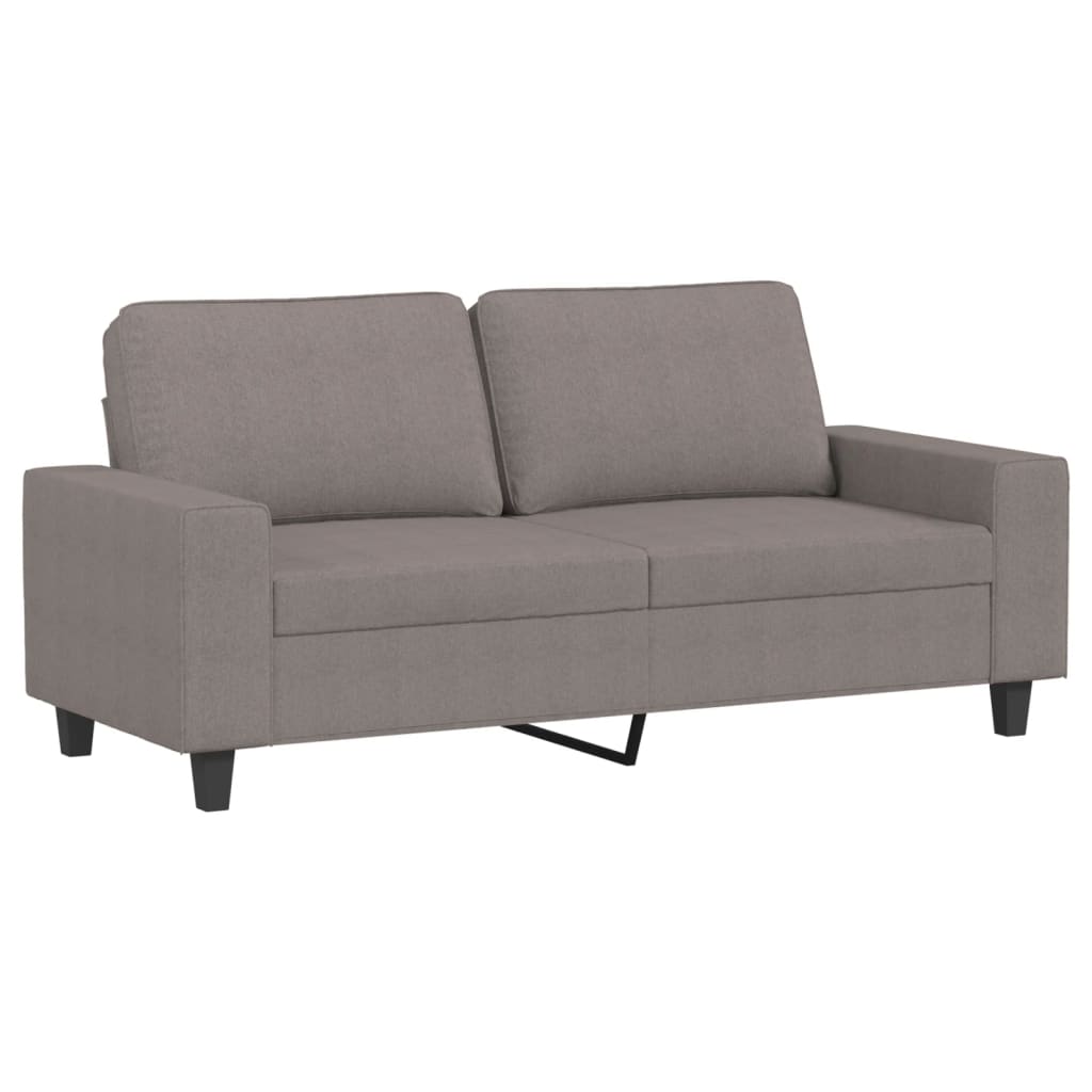 vidaXL 2-delige Loungeset stof taupe