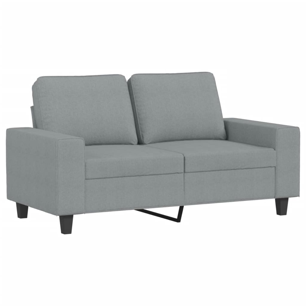 vidaXL 3-delige Loungeset stof lichtgrijs afbeelding