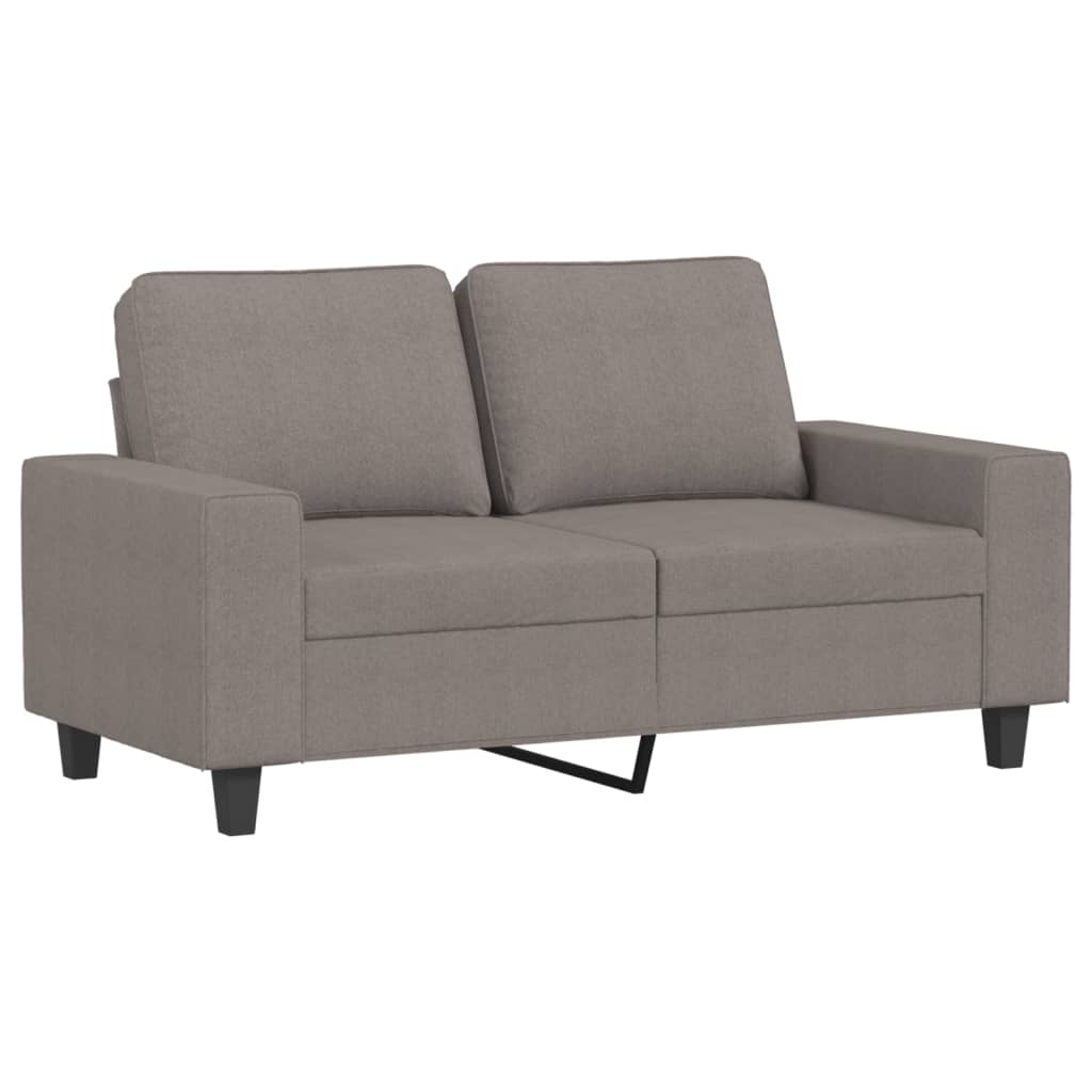 vidaXL 2-delige Loungeset stof taupe afbeelding