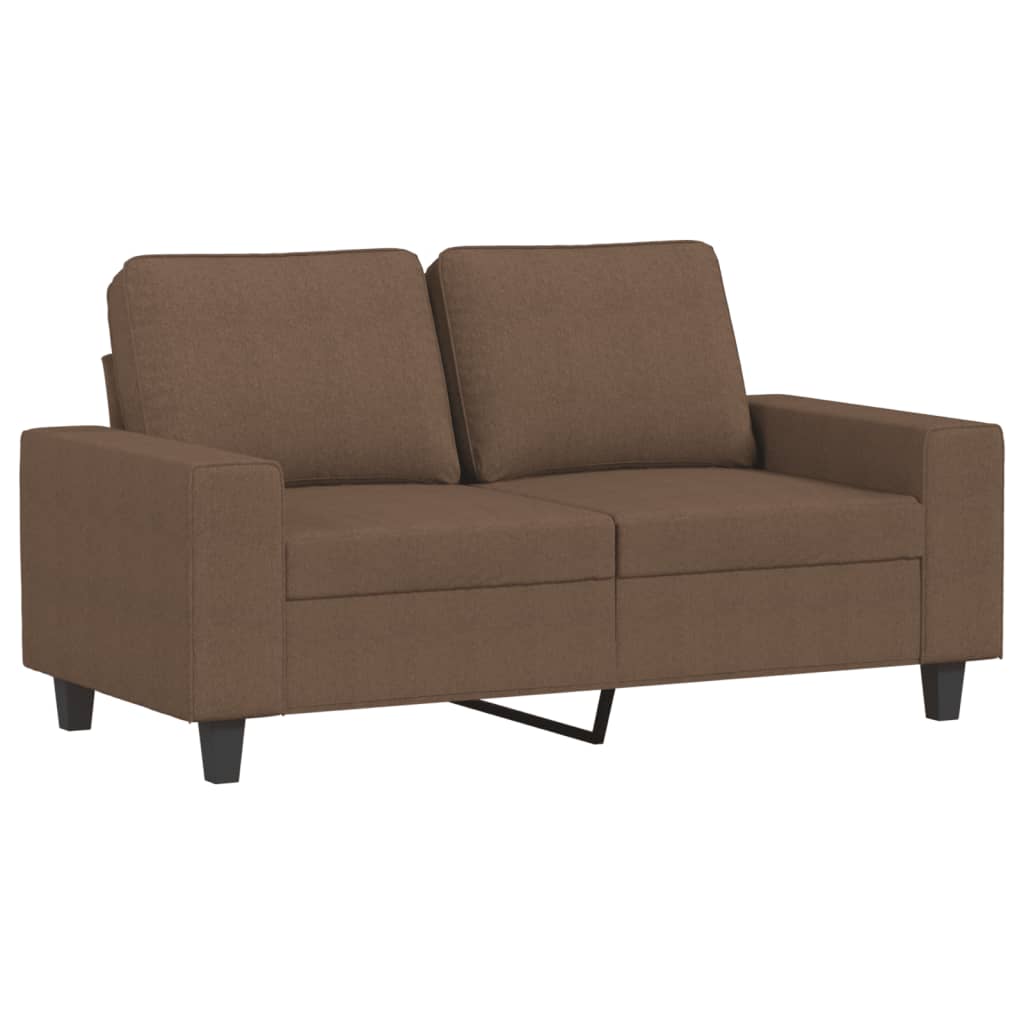 vidaXL 3-delige Loungeset stof bruin afbeelding