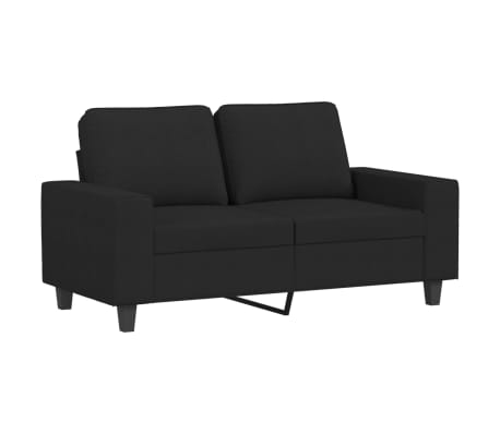 vidaXL 3-delige Loungeset stof zwart