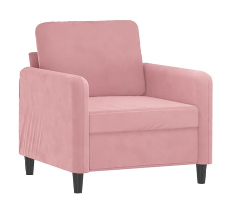vidaXL Ensemble de canap&eacute;s 3 pcs rose velours