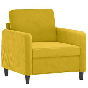 vidaXL 3-delige Loungeset fluweel geel