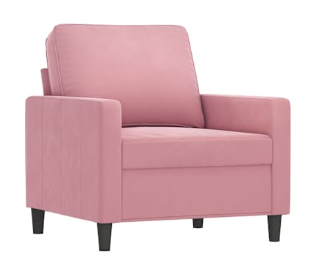vidaXL Ensemble de canap&eacute;s 4 pcs rose velours