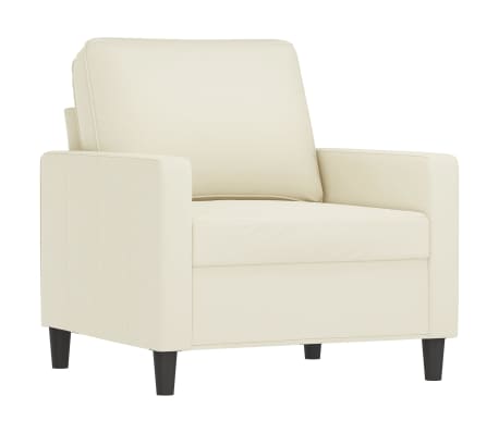 vidaXL 4-tlg. Sofagarnitur Creme Samt