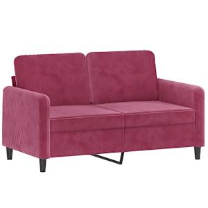 vidaXL 2-tlg. Sofagarnitur Weinrot Samt